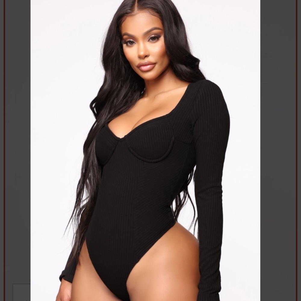 Fashion Nova Pauline Bodysuit Black